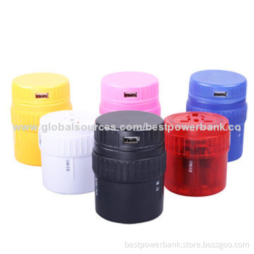 New Arrival Universal Travel Chargers, Converts UK/US/AU/EU Plugs, Used in More Than 150 Countries